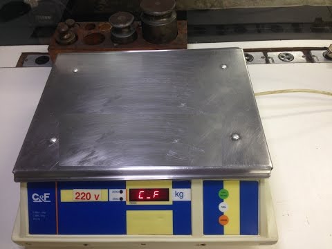 Calibração Balança Pesadora C&F P.15