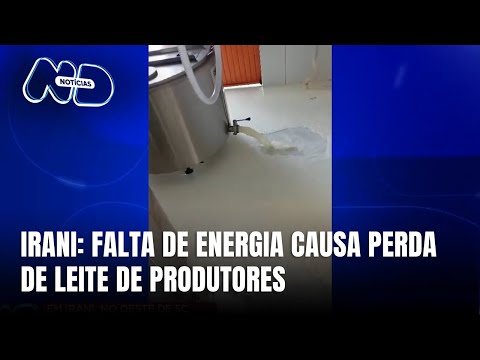Produtores de Irani perdem centenas de litros de leite por falta de energia