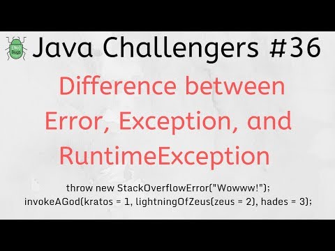Java Challengers 36 Error Runtimeexception Exception