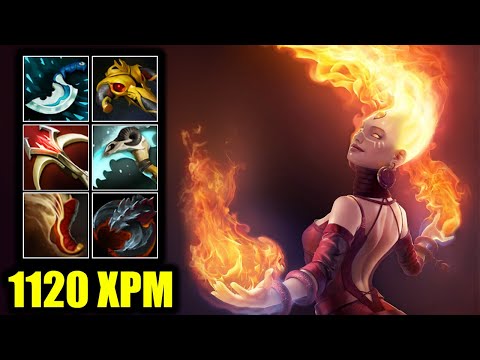 🔥 1120 XPM Lina - depressed kid - 20 Kills - Dota 2 Pro Game Highlights