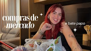 COMPRAS DE MERCADO, BATE PAPO E MUDANÇAS EM CASA | Amanda Paduan