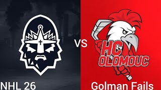 Rytíři Kladno vs HC Olomouc | Golman Fails (NHL 26 / PS5)