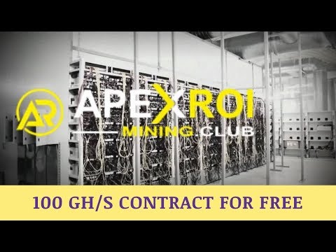 Apexroimining.club отзывы 2019, обзор, Bitcoin Mining, get free 100 GHs bonus contract