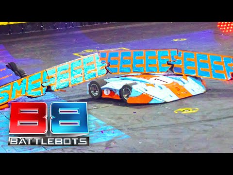 BOT GETS TAKEN FOR THE RIDE OF IT'S LIFE! | Smeeeeeeee Vs P1 | Battlebots