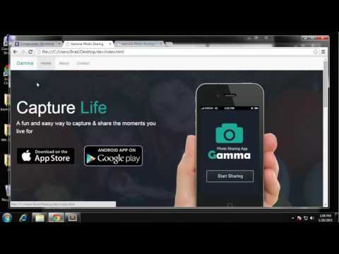 Build a Photo Sharing Website with Bootstrap Part 2