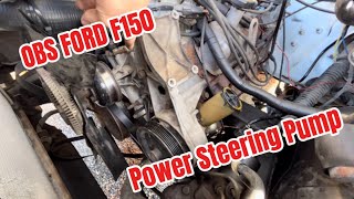 92-97 OBS FORD F150 power steering pump replacement/ repair