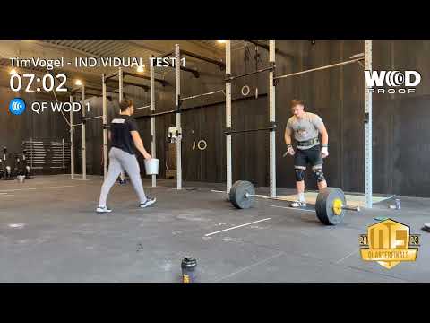 CrossFit quarterfinal workout 1 Tim Vogel WYSH Fitness