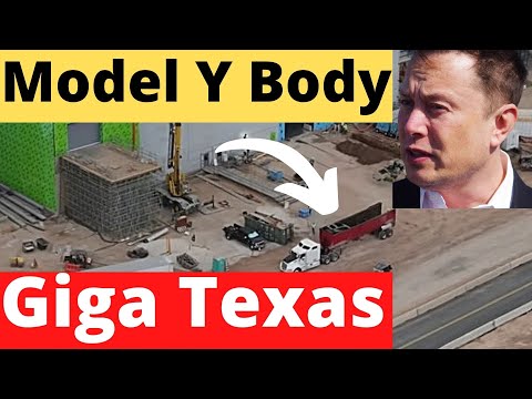 Watch TESLA MODEL Y BODY at Giga Texas Foretelling Imminent Production
