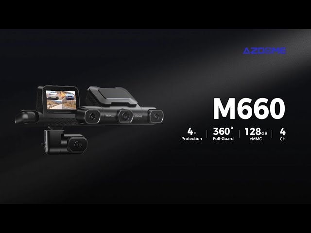 داش كام AZDOME M660 اربع قنوات تصوير رباعية