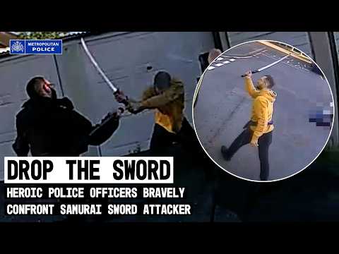 London Sword Attack | Heroic Met Police Officers Confront Dangerous Attacker
