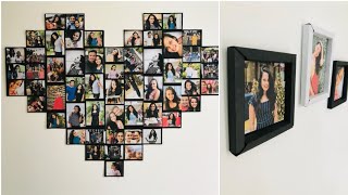 DIY Valentine Gift Ideas for gf/bf | Heart Shaped photo frames | photoframe Ideas