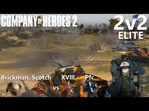 CoH2 Elite 2v2 Invitational Tournament 2 Scotch, Brickman vs 18, Pfc