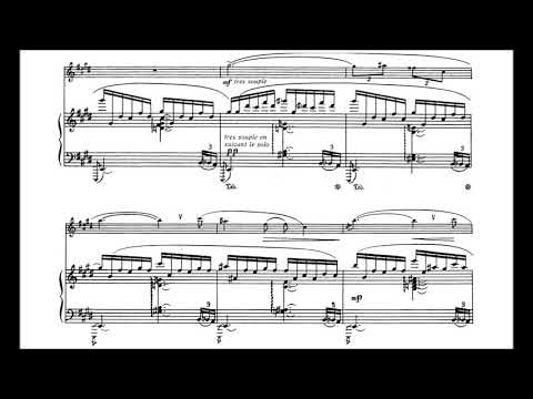 Eugene Bozza: Agrestide for Flute and Piano (with score)