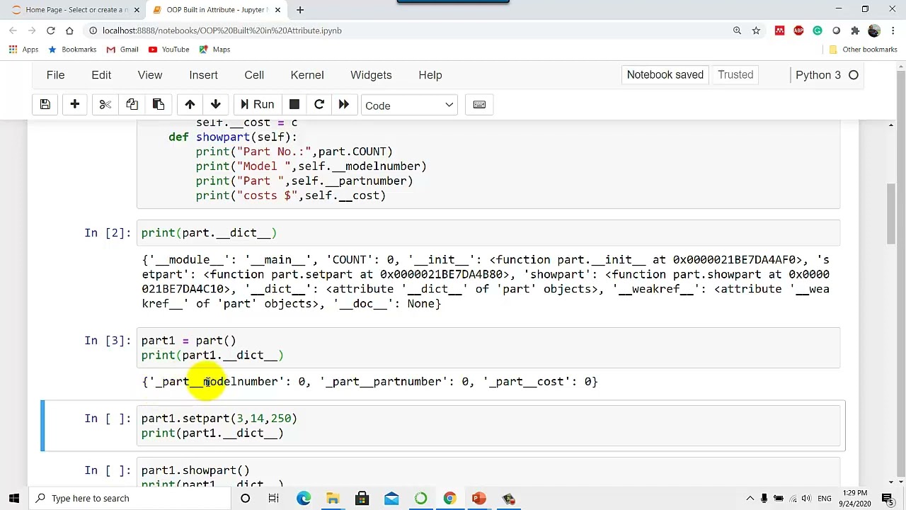Built-in Attribute  | Learning OOP using Python 🐍
