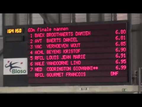 60m finale mannen, BK indoor Gent 2010