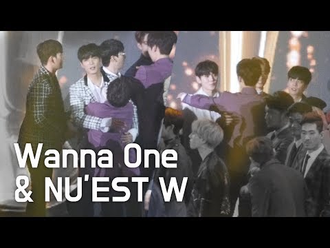 180125 다시 만난 워너원과 뉴이스트W _ Wanna One & NU'EST W _ 기념촬영 _ 서울가요대상 _ 고척돔