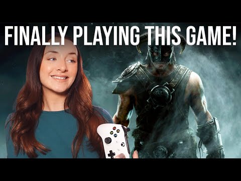 My First Time EVER Playing SKYRIM!🖤 Blind Playthrough in 2024