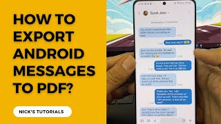 How to Export Text Messages from Android to PDF (2 Ways Including Free One)