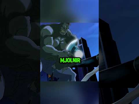 Hulk Humbles Thor Using Mjolnir 😅 #marvel #hulk