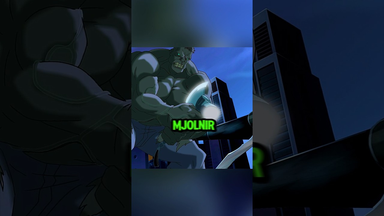 Hulk Humbles Thor Using Mjolnir 😅 #marvel #hulk