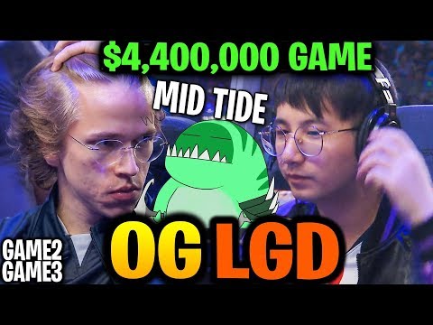 OG vs PSG.LGD - MID TIDEHUNTER! $4.4M TOP 2 CONFIRMED! TI9 Dota 2