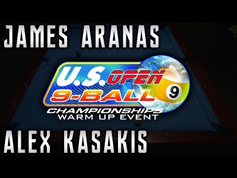 2017 US Open Warm Up Event:  James Aranas vs. Alex Kazakis