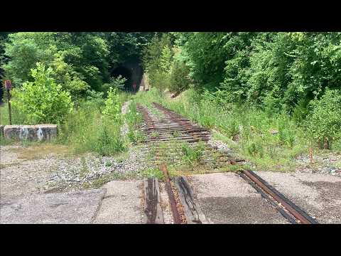 Monster Train Appears Out Of Tunnel With DPU!  Dangerous Truck & Circus Trains Thru Abandoned Tunnel