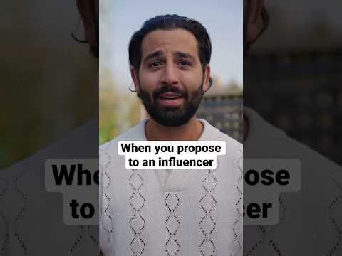This is what happens when you try to propose to an influencer #shorts #shortsvideo #comedy