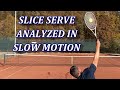 Tennis Slice Serve Analyzed In Slow Motion