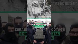 Israeli soldiers filmed using Palestinian captive as human shield during Gaza hospital raid