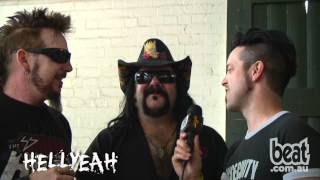 HELLYEAH interview with Knave Knixx for BEAT TV Soundwave 2012