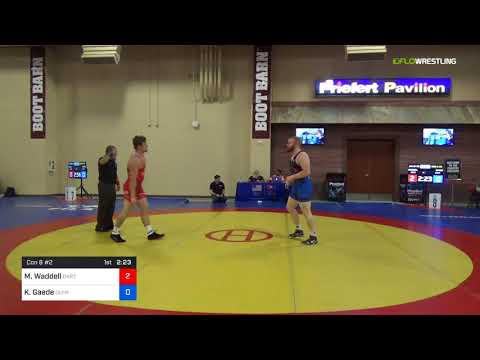 2018 Marine Corps US Open/UWW Junior Greco Roman 87 Con 8 #2 - Matthew Waddell (OKRTC) Vs. Kaleb G