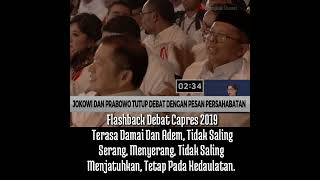 Download lagu Story Wa || Flashback Debat Capres 2019, Jokowi Dan Prabowo Tutup Debat Dengan Persahabatan. mp3