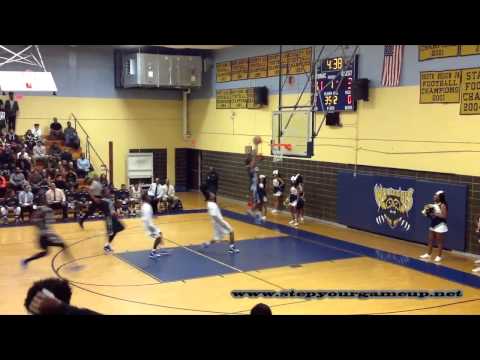 Largo's Isaiah Boggs' block, steal & 2-hand fastbreak dunk vs. Potomac.