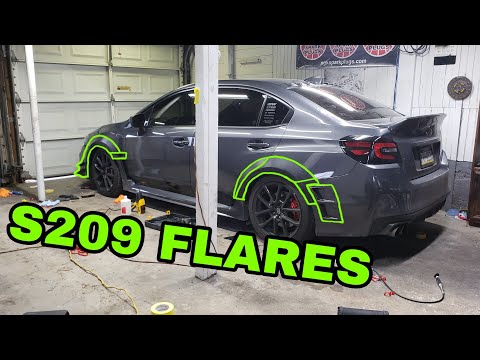 S209 Fender Flare Kit Install On WRX (OLM) "Widebody"