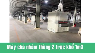 Máy chà nhám thùng 1300mm 2 trục nhám WM-1300RP