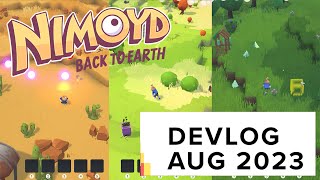 Nimoyd Aug 2023 Devlog - Biomes, Survival, Hoverboard, Transporation, Releases