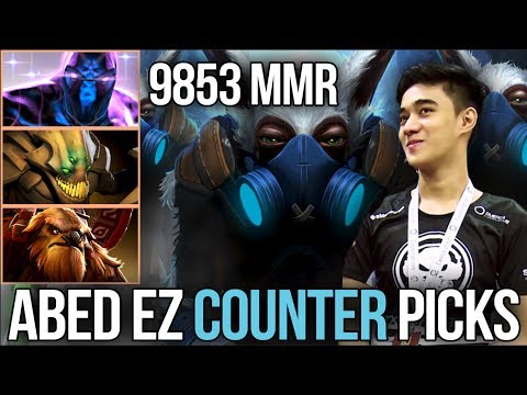 Abed *9853 HIGHEST MMR* Meepo vs. Counter Picks - 6 wins to 10k MMR [Dota 2]