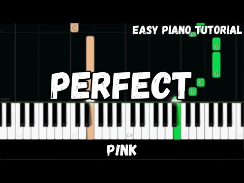 P!nk - Perfect (Easy Piano Tutorial)