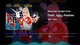 Beat Down - Steve Aoki &amp; Angger Dimas feat Iggy Azalea (Lyrics Video)