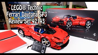 YouTube thumbnail: Review 400 Euro Ferrari von LEGO: Technic Ferrari Daytona SP3 (Set 42143) - Teil 2 mit Fazit