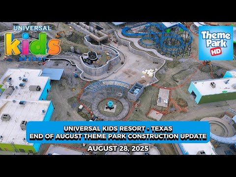 😎🎡 [4K DRONE POV] Universal Kids Resort - Texas UPDATES with #NEW Rides Installed |#themepark #fun