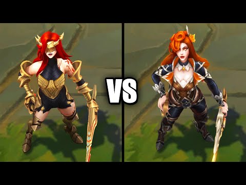 Chosen of the Wolf Katarina vs High Noon Katarina Skins Comparison (League of Legends)