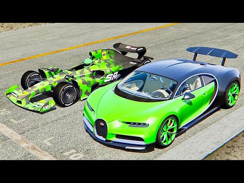 2021 Formula Rapide vs Bugatti Chiron engine Tesla Roadster - Old Monza