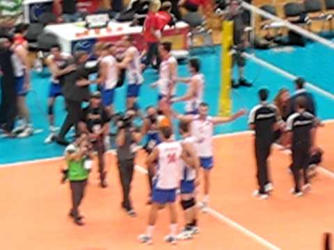 Match point 5th set  Semifinal Serbia:Russia - Volleyball