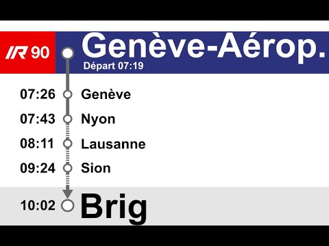 SBB CFF Ansagen/annonces » IR90 Genève-Aéroport — Brig | KISS | SLBahnen