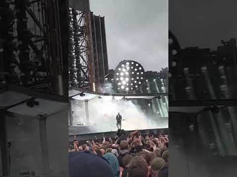 #rammstein comes on stage and opens the concert in #oslo, Europa tour 2022, #norway