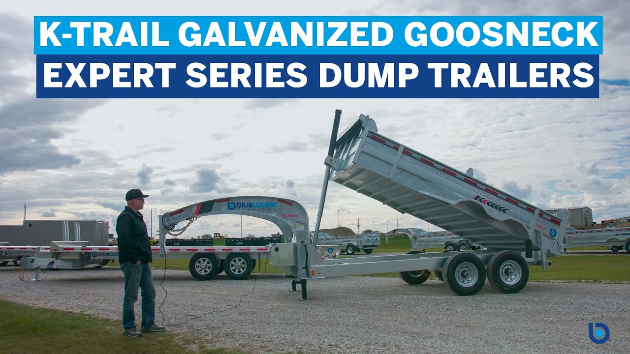 Bluewater Trailers presents the 2022 K-Trail Galvanized Gooseneck Dump Expert Series Trailer