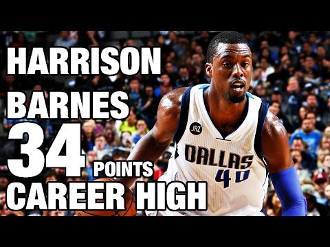Harrison Barnes Sets Career High 34 Points in Mavs Victory