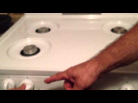 Pilot light for burners on stove